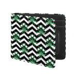 Zigzag Weed Pattern Print Bifold Wallet