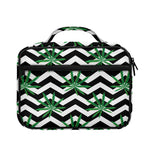 Zigzag Weed Pattern Print Briefcase Bible Bag