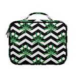 Zigzag Weed Pattern Print Briefcase Bible Bag
