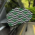 Zigzag Weed Pattern Print Car Side Mirror Covers