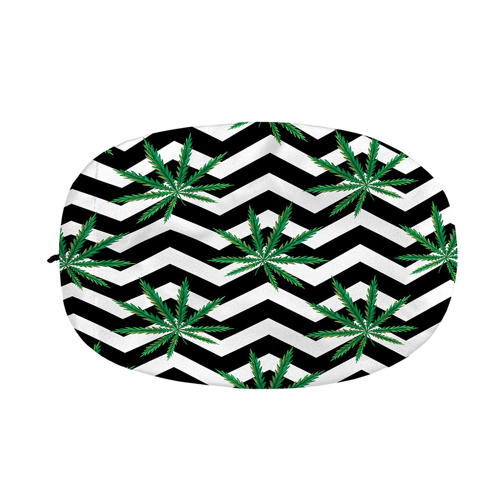 Zigzag Weed Pattern Print Car Side Mirror Covers
