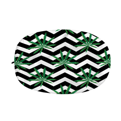 Zigzag Weed Pattern Print Car Side Mirror Covers