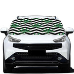 Zigzag Weed Pattern Print Car Windshield Snow Cover