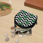 Zigzag Weed Pattern Print Coin Purse