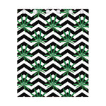 Zigzag Weed Pattern Print Curtain