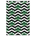 Zigzag Weed Pattern Print Curtain