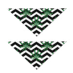 Zigzag Weed Pattern Print Dog Bandana