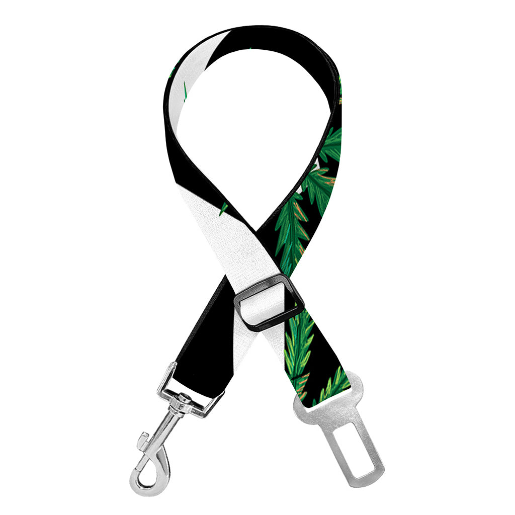 Zigzag Weed Pattern Print Dog Seat Belt