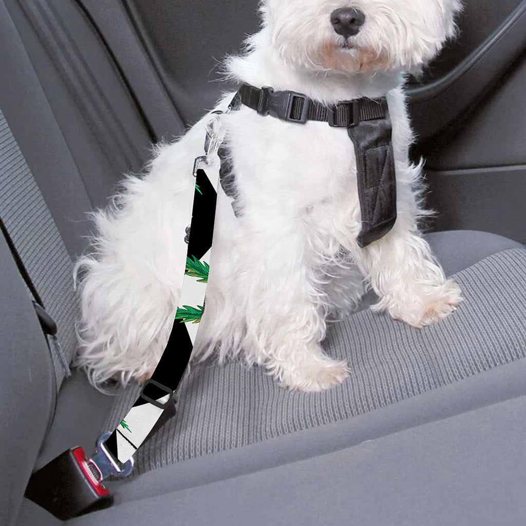 Zigzag Weed Pattern Print Dog Seat Belt