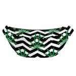 Zigzag Weed Pattern Print Fanny Pack