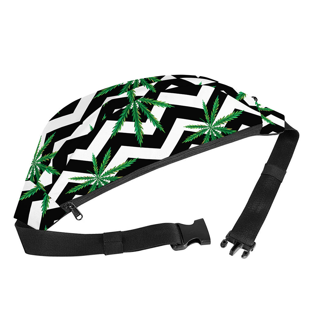 Zigzag Weed Pattern Print Fanny Pack