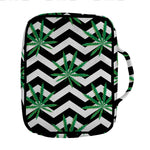 Zigzag Weed Pattern Print Front Pocket Bible Bag