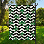 Zigzag Weed Pattern Print Garden Flag