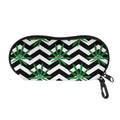 Zigzag Weed Pattern Print Glasses Case