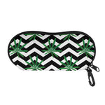 Zigzag Weed Pattern Print Glasses Case