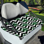 Zigzag Weed Pattern Print Golf Cart Seat Cover