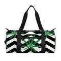 Zigzag Weed Pattern Print Gym Bag