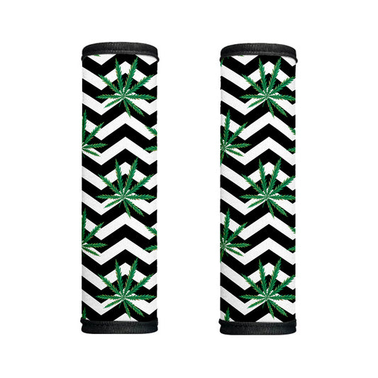 Zigzag Weed Pattern Print Handle Covers