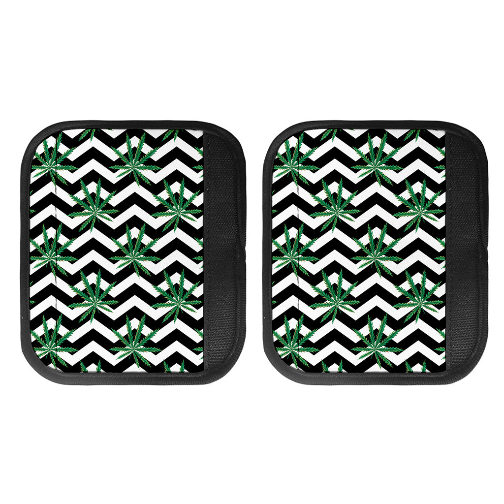 Zigzag Weed Pattern Print Handle Covers