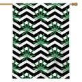 Zigzag Weed Pattern Print House Flag