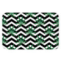 Zigzag Weed Pattern Print Indoor Door Mat