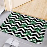 Zigzag Weed Pattern Print Indoor Door Mat