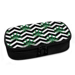 Zigzag Weed Pattern Print Insulin Cooler Travel Case