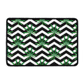 Zigzag Weed Pattern Print Kitchen Mat
