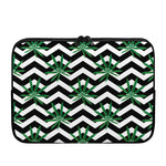 Zigzag Weed Pattern Print Laptop Sleeve