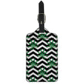 Zigzag Weed Pattern Print Luggage Tag