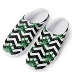 Zigzag Weed Pattern Print Mesh Casual Shoes
