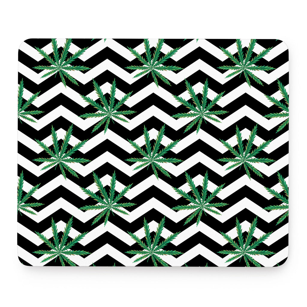 Zigzag Weed Pattern Print Mouse Pad