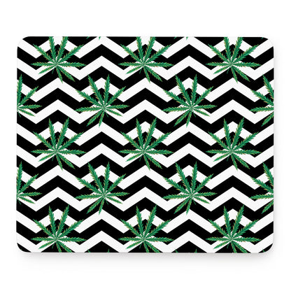 Zigzag Weed Pattern Print Mouse Pad
