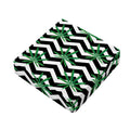 Zigzag Weed Pattern Print Outdoor Seat Cushion Cover