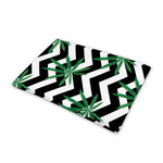 Zigzag Weed Pattern Print Pet Cooling Mat Cover