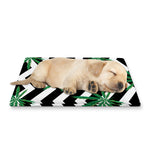 Zigzag Weed Pattern Print Pet Cooling Mat Cover