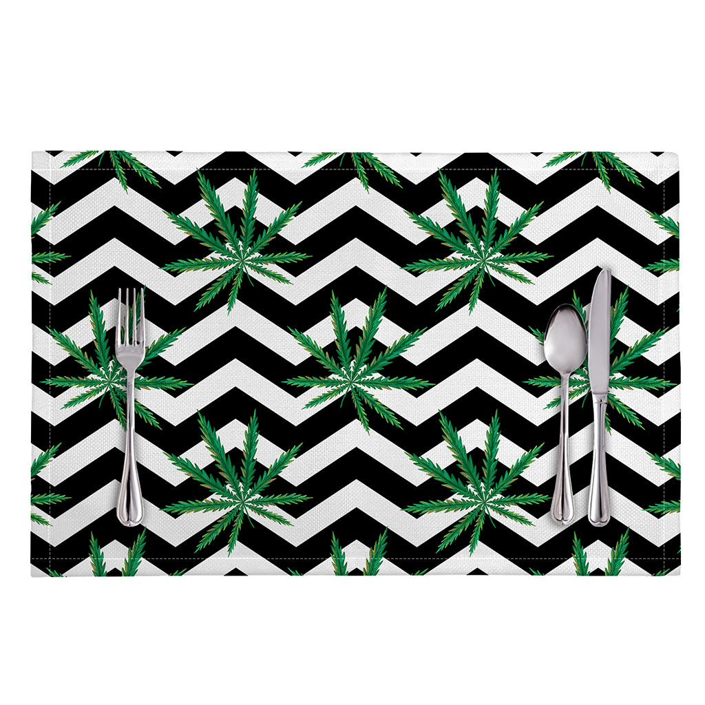 Zigzag Weed Pattern Print Placemat