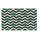 Zigzag Weed Pattern Print Polyester Doormat