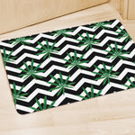Zigzag Weed Pattern Print Polyester Doormat