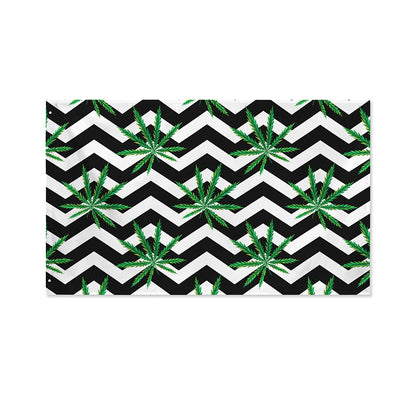 Zigzag Weed Pattern Print Polyester Flag