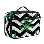 Zigzag Weed Pattern Print Portable Lunch Bag