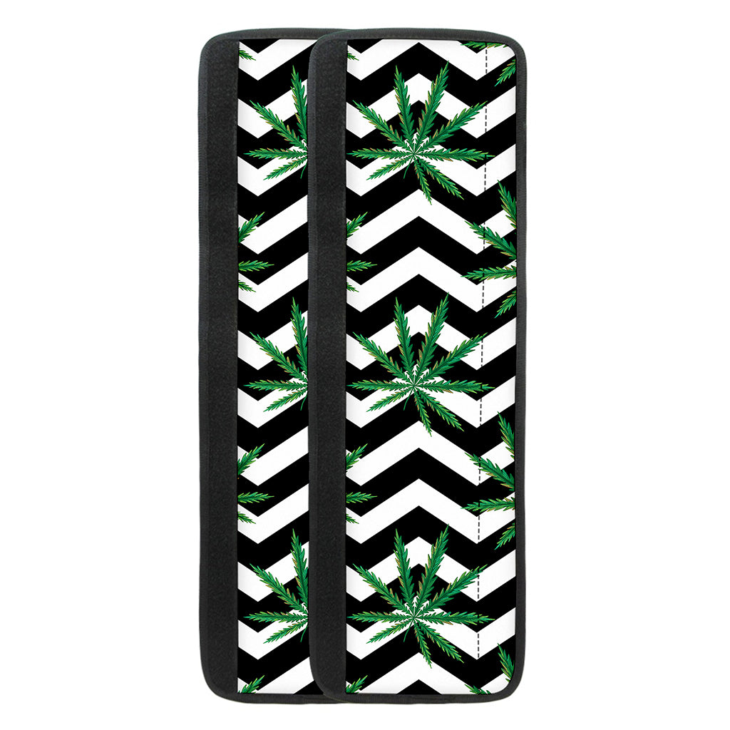 Zigzag Weed Pattern Print Refrigerator Handle Covers