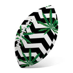 Zigzag Weed Pattern Print Rugby Ball