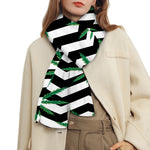 Zigzag Weed Pattern Print Scarf