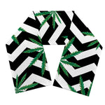 Zigzag Weed Pattern Print Scarf