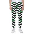 Zigzag Weed Pattern Print Joggers