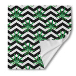 Zigzag Weed Pattern Print Silk Bandana