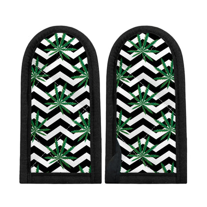 Zigzag Weed Pattern Print Skillet Handle Cover