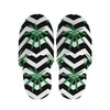 Zigzag Weed Pattern Print Slippers