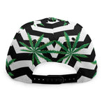 Zigzag Weed Pattern Print Snapback Cap